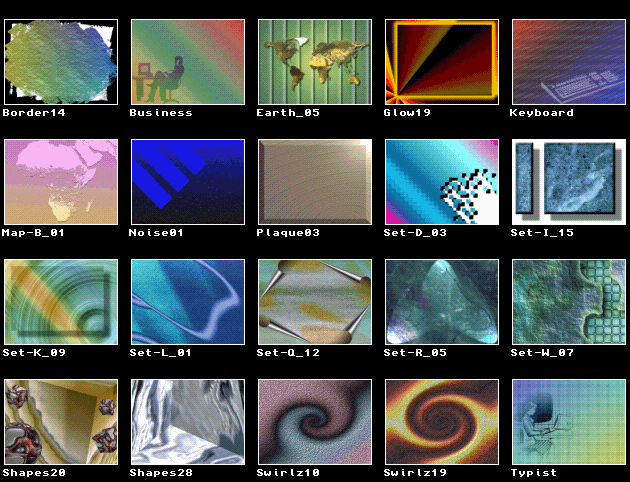Sample backgrounds from EMC's Backgrounds Unlimited 2 CD-ROM